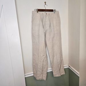 Men's Linen Drawstring Pants 32/34